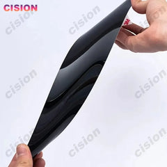 Glossy Carbon Fiber Black Chrome Car Door Window Center BC Pillar Post Middle Column Cover Trim PC Sticker For MG 4 EV 2023-2026