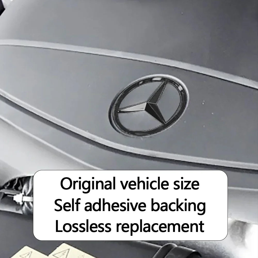 Metal AMG Logo Sticker & Engine Cover Decal for Mercedes-Benz A/C/E-Class W246 | MERCEDES-BENZ