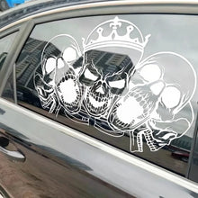 Cargar imagen en el visor de la galería, Halloween Skeleton Skull Car Sticker | Gothic Hood &amp; Door Auto Decoration Decal (FUYAOZHISHANG)
