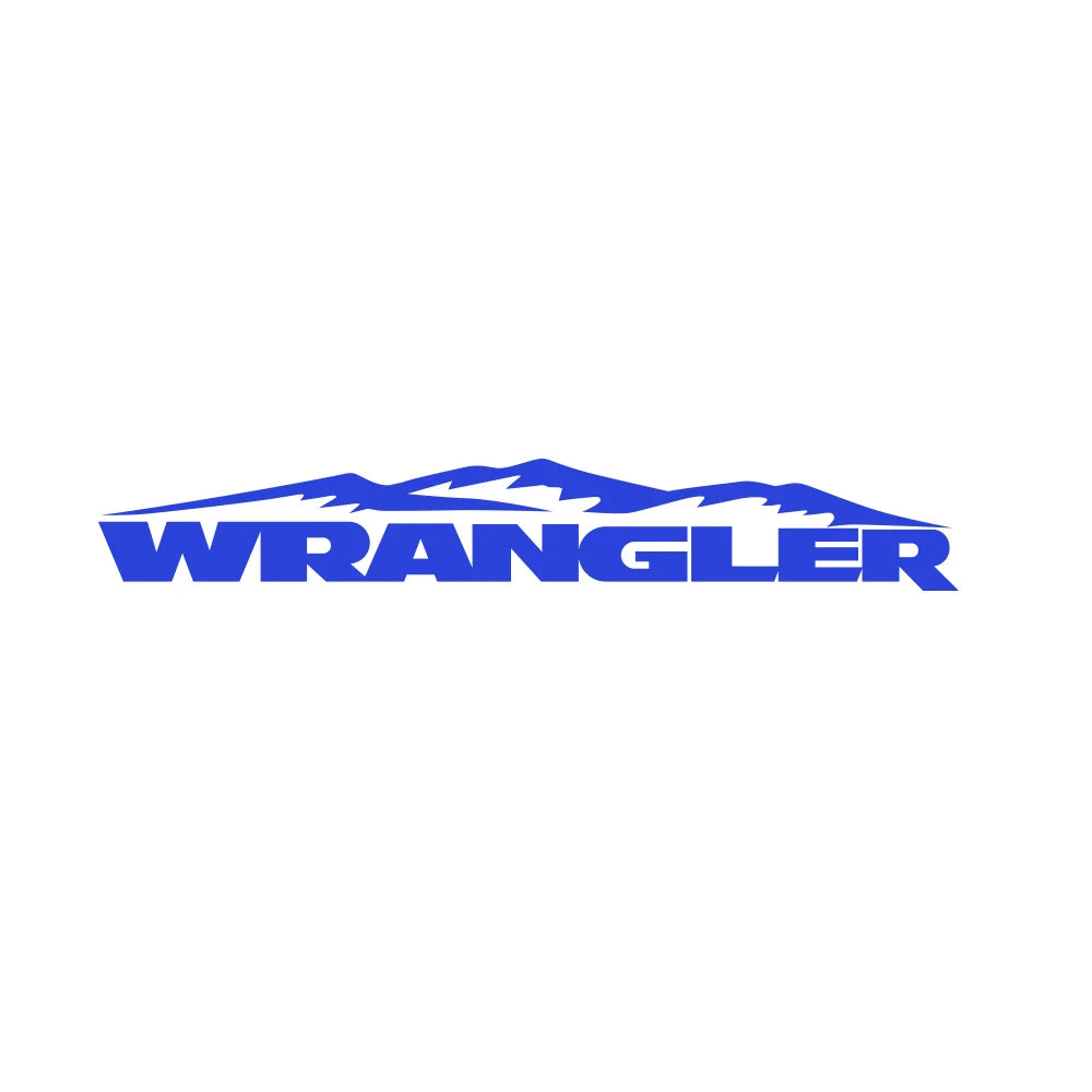 Compatible Mountain WRANGLER Hood Decals And Stickers For Jeep Wrangler,Car Styling Vinyl Cut Film Stickers Words Decoration