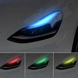 Headlight Color-Changing Film for Tesla Model 3 / Model Y | DRL Tint Wrap