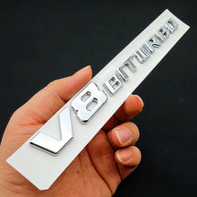Cargar imagen en el visor de la galería, 3D ABS Chrome C63S Logo V8 BITURBO Badge Trunk Emblem Sticker for Mercedes-Benz AMG | Decal