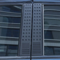 For Ford Ranger Wildtrak T7 T8 15-21 Aluminum Alloy Black Car Windows B-pillar Center Column Cover Trim Sticker Car Accessories