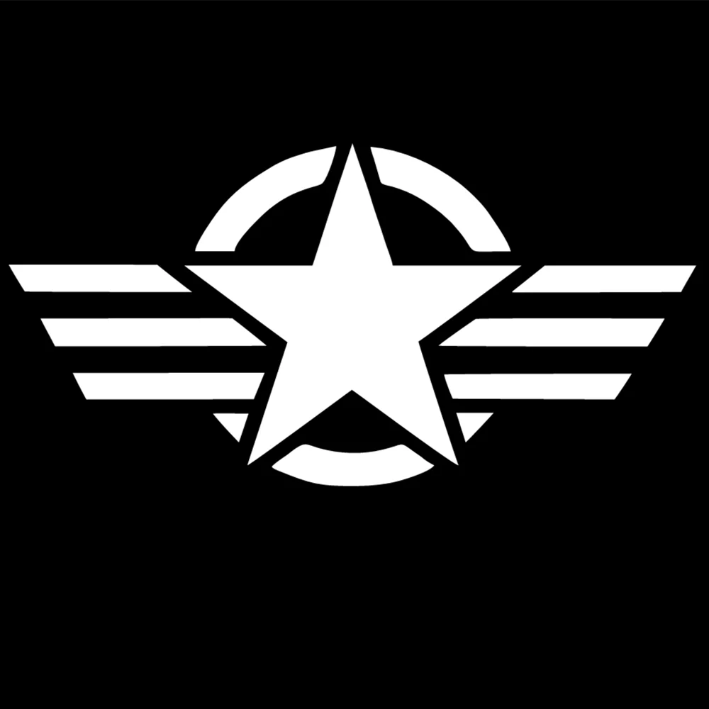 Star & Stripes Car Decal – Waterproof PVC Vinyl Sticker for Cars, Trucks, SUVs, Vans & Motorcycles