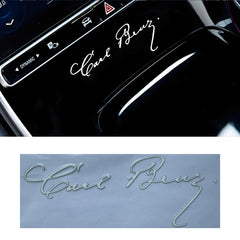 15cm Carl Benz & Daimler Vintage Metal Auto Emblem Decal for Mercedes-Benz | 2-Piece Set