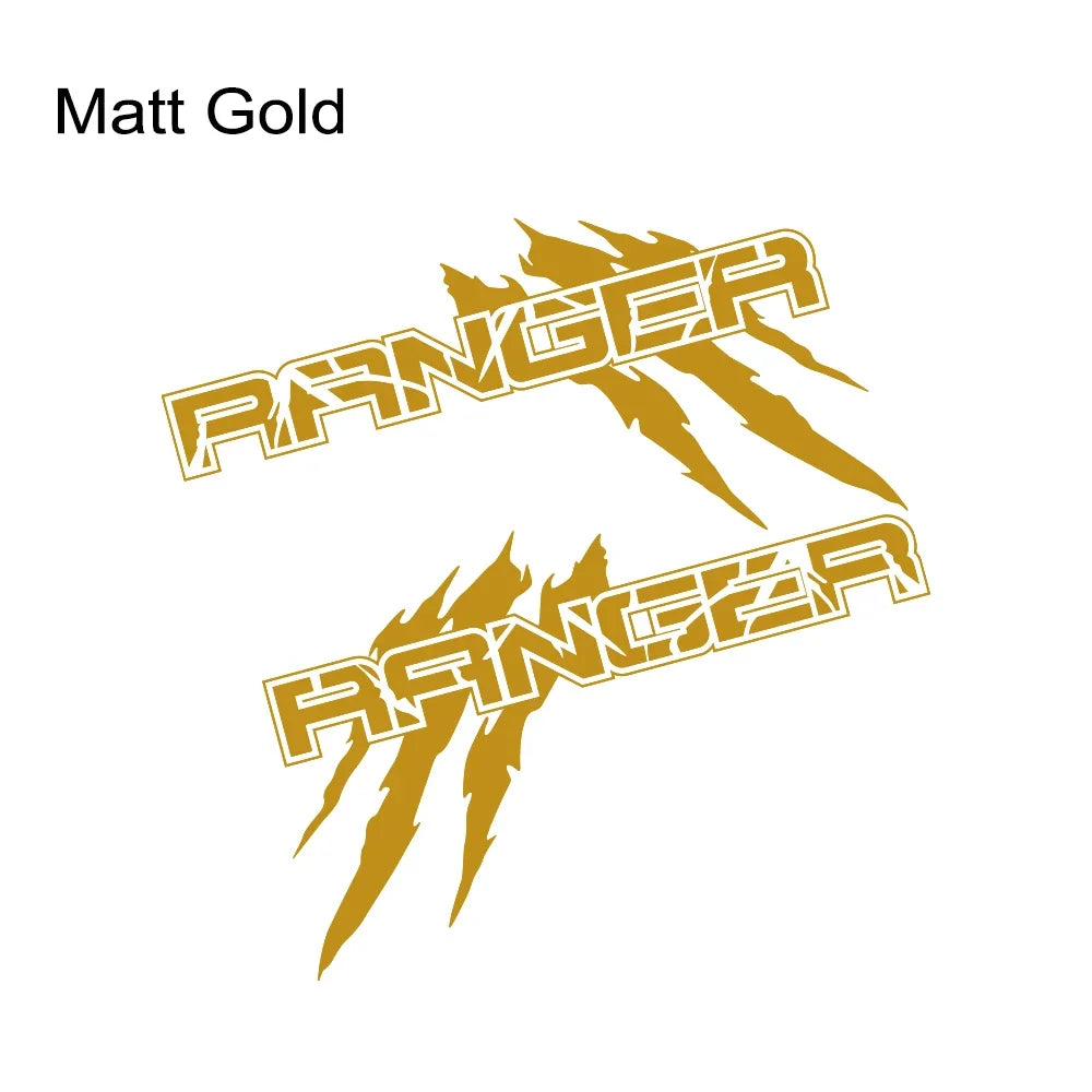 Car Body Side Sticker For Ford Ranger Raptor XLT XL Lariat  T6 Trim Pickup Truck Bed Decor Cover Decal Auto Tuning Decoration