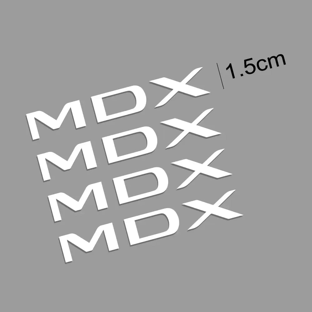Reflective Wheel Rim Decal Stickers for Acura MDX / ILX / RDX / TLX | 4-Piece Vinyl Film Set