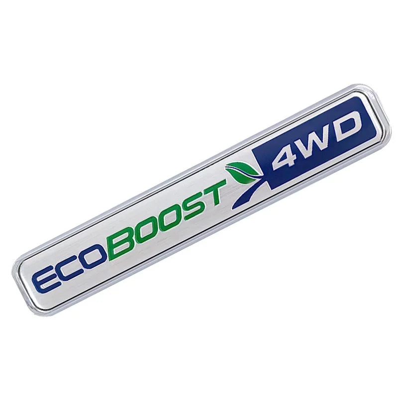 3D Metal 4WD EcoBoost Trunk Badge | Ford F-150 / Focus / Fiesta / Edge Logo Sticker
