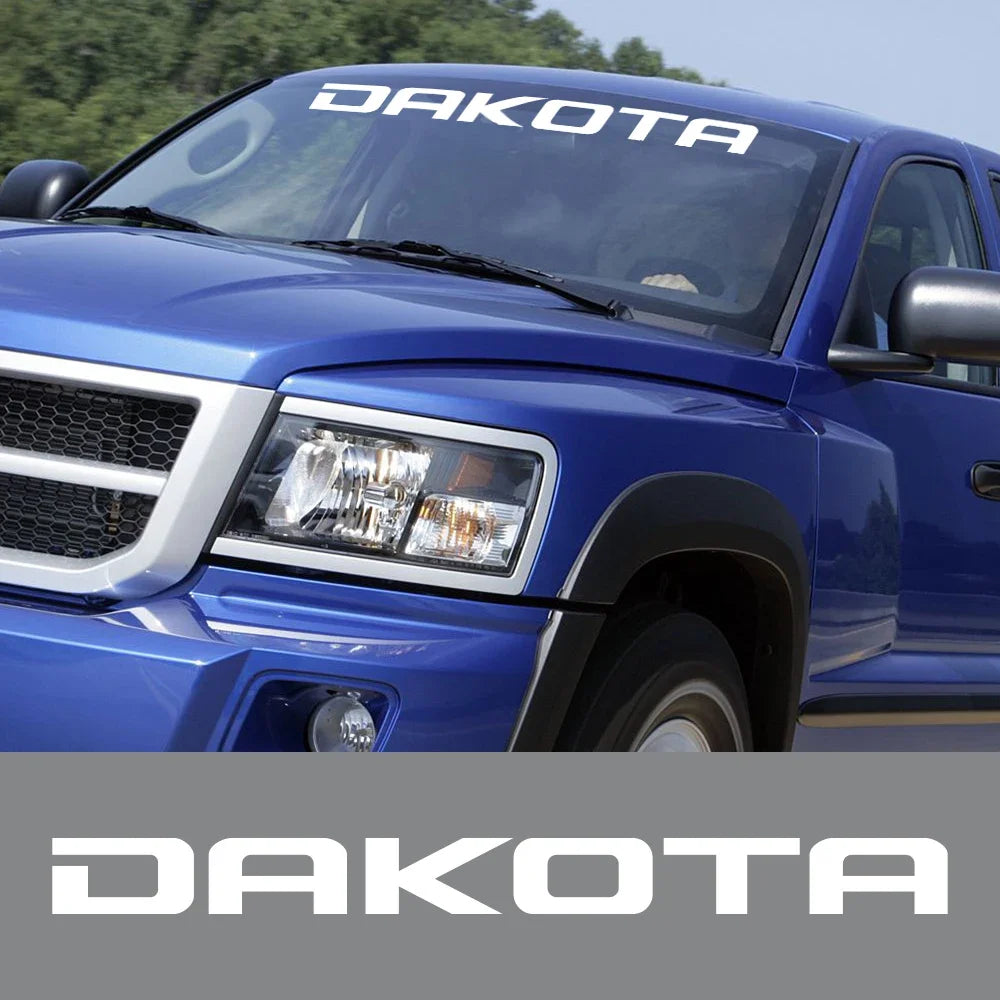 Front Windshield Decal for Dodge Dakota SLT / SXT / 5.9 / R/T | Vinyl Truck Window Sticker