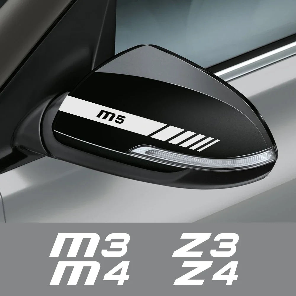 Side Mirror Decoration Sticker for BMW Z4 / M4 / M3 (E85, G29, F82, F83, F80) | 2-Piece Vinyl