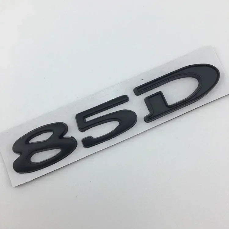 For Tesla MODEL 3 S X Y 75D 85D 90D 100D Rear Boot Trunk Tailgate Emblem Badge Sticker 3D Metal Car Styling Accessories