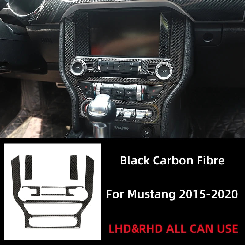 Carbon Fiber GPS Navigation Trim Frame for Ford Mustang GT (2015-2021) | Interior Vinyl Decal