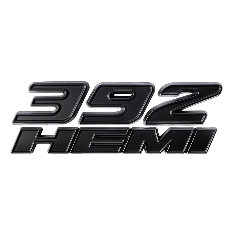 3D Metal HEMI 392 345 Emblem Badge Sticker for Dodge Charger / RAM 1500 / Journey / Caliber