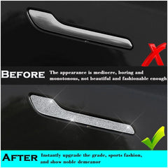 Bling Crystal Rhinestone Door Handle Cover for Tesla Model 3/Y | Trim
