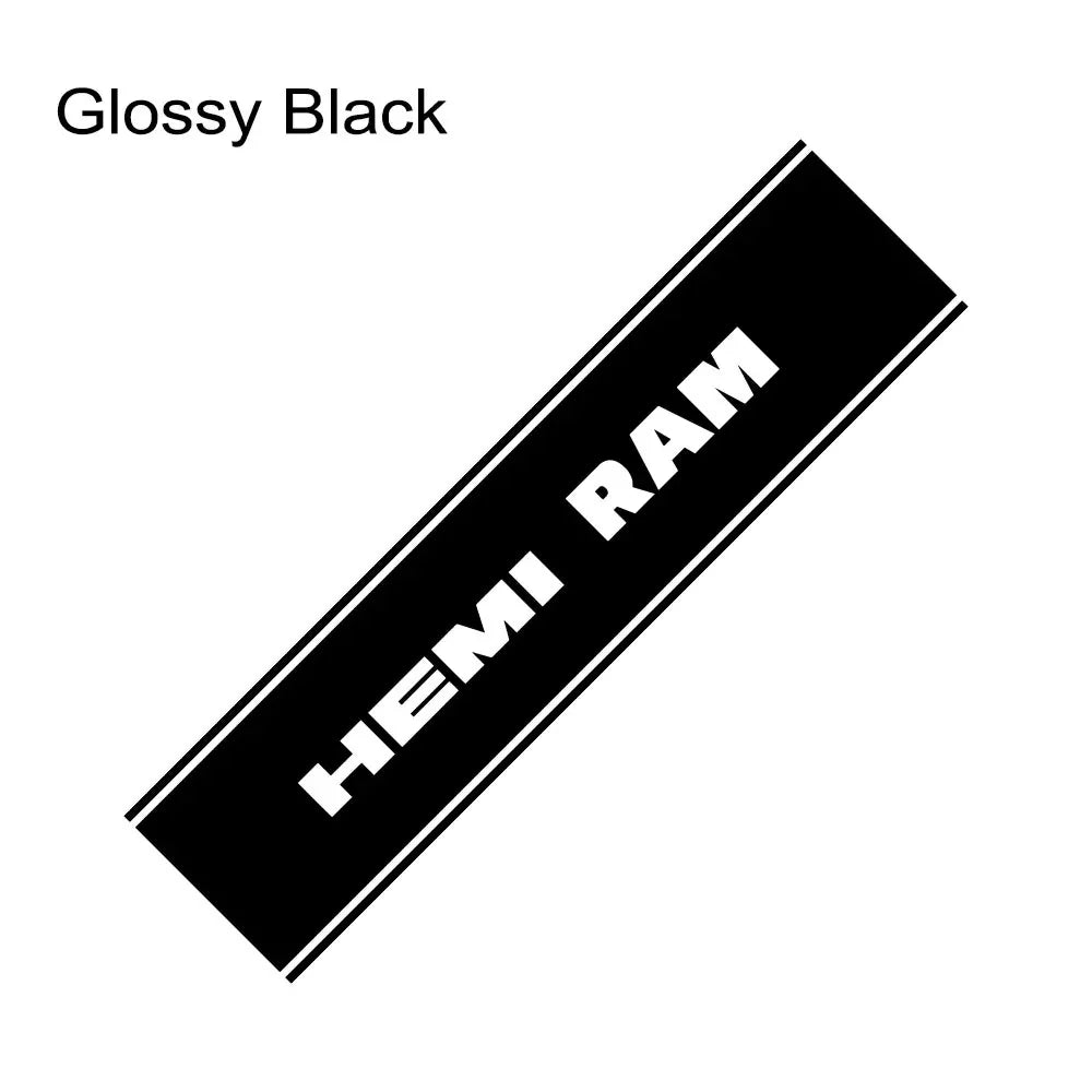 Rear Tailgate Custom Letter Decal for Dodge RAM 1500 / 2500 HEMI Rebel | 12-Color Vinyl Truck Sticker