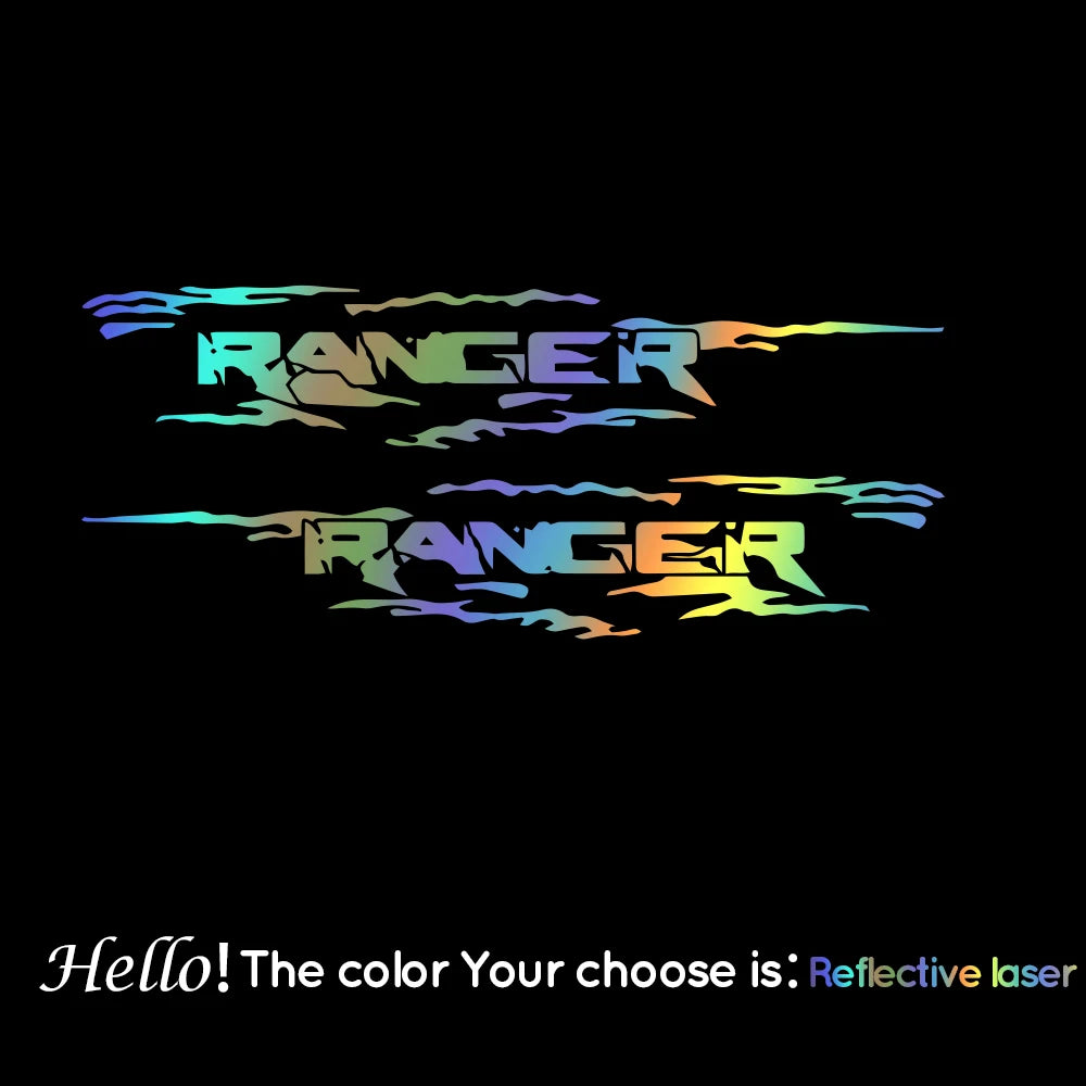 Off-Road Door Side Decal for Ford Ranger Raptor Pickup (2-Piece) | Auto Vinyl Body Graphics