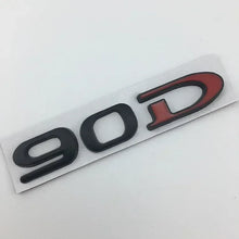 Cargar imagen en el visor de la galería, Rear Boot Trunk Tailgate Emblem Badge for Tesla Model 3 / S / X / Y | 75D 85D 90D 100D Sticker