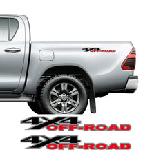 Load image into Gallery viewer, 4x4 Off-Road Graphic Decal for Ford F-150 / Silverado / Sierra / RAM / Dmax | 2-Piece Trunk Vinyl Sticker