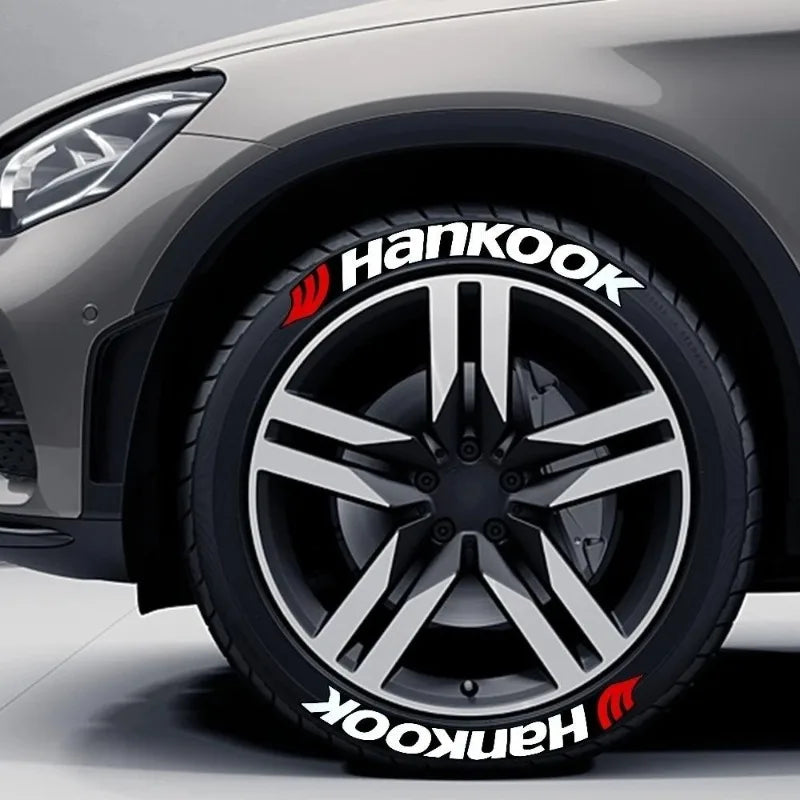 4x OLPAY 3D Waterproof Brand Tire Letter Sticker | Racing Wheel
