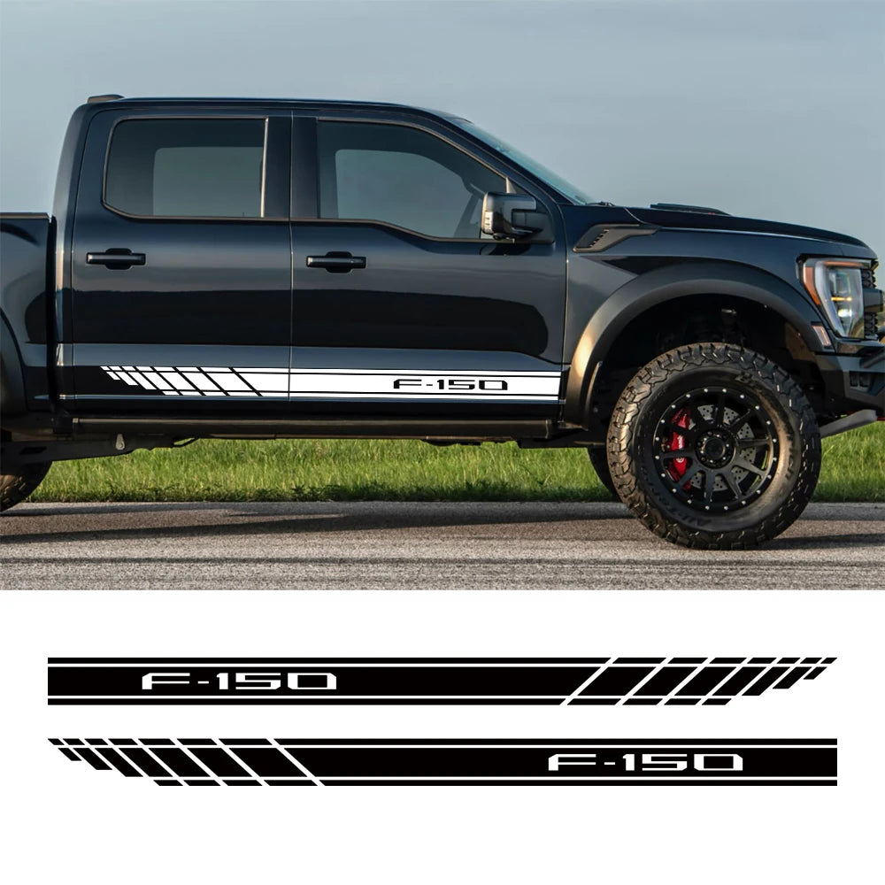 Mountain Door Side Stripe Sticker for Ford F-150 Raptor / XL / Lariat | Vinyl Truck Graphics Cover