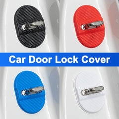 Door Lock Cover Anti-Rust Latch Protector Stickers for Ford Mustang / Bronco / Focus | 4-Piece