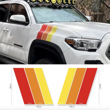 Load image into Gallery viewer, Retro Tri-Color Sunset Stripe Decal for Toyota 4Runner (2009–2024) | Fender, Hood, Trunk &amp; Grille Vinyl