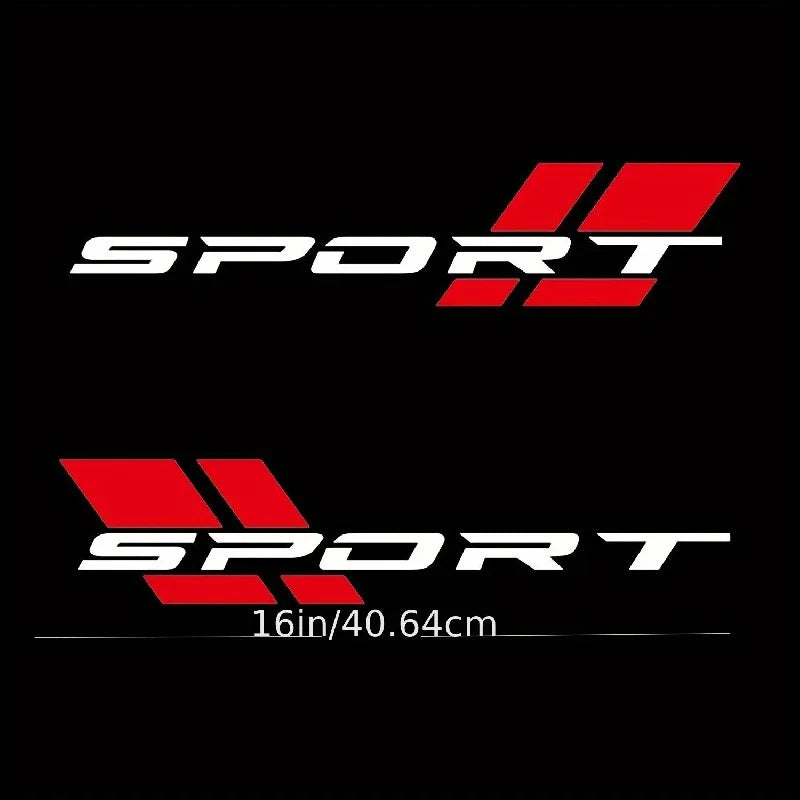 Sport Style Body & Fender Decal | 2-Piece Waterproof Vinyl Sticker for Cars, Motorcycles & Helmets