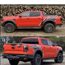 Load image into Gallery viewer, Blackout Bedside, Tailgate &amp; Bumper Decal Kit for Ford Ranger (2022–2024) | Precut Vinyl Graphics