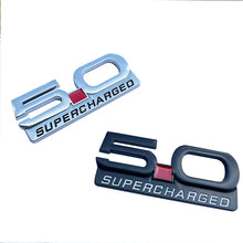 Load image into Gallery viewer, 3D Metal 5.0 Supercharged Fender &amp; Trunk Badge | Ford Mustang Styling Emblem
