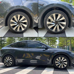19" Crossflow Hub Cap Wheel Covers for Tesla Model Y Juniper | 4-Piece Performance Replacement Set