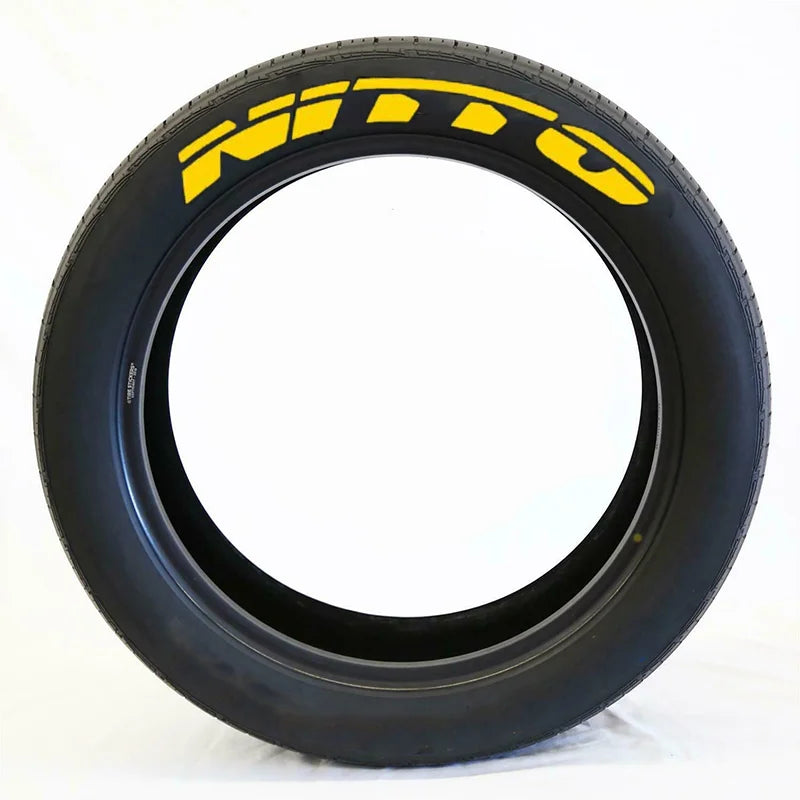 NITTO 3D Rubber Stereo Waterproof Tire Letter Sticker | Car & Moto