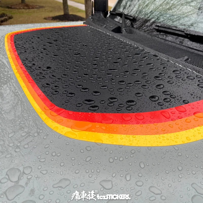 Custom Modified Hood Personality Vinyl Sticker for Ford Bronco | Special KK Film Wrap