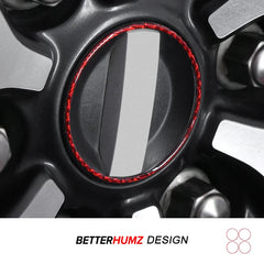 Carbon Fiber Wheel Rim Center Hub Cover for Ford F-150 SVT Raptor (2015–2020) | BetterHumz Red/Black