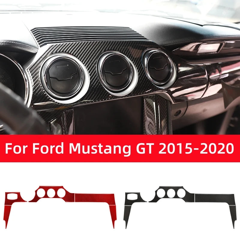 Carbon Fiber Dashboard Panel Trim for Ford Mustang GT (2015-2021) | Interior Decal Kit