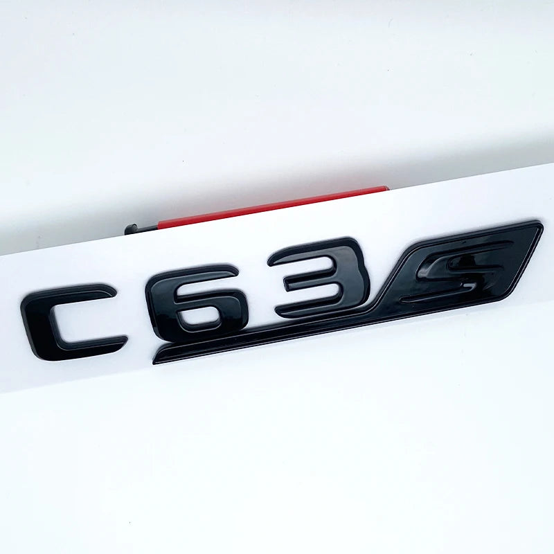 C63 / C63S V8 BITURBO Letters Emblem for Mercedes-Benz AMG | Fender / Trunk Badge Sticker