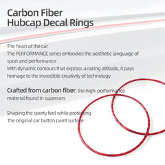 Carbon Fiber Wheel Rim Center Hub Cover for Ford F-150 SVT Raptor (2015–2020) | BetterHumz Red/Black
