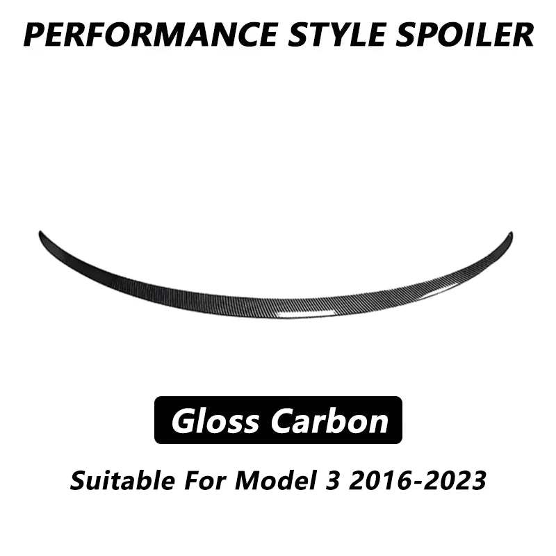 Performance-Style ABS Rear Trunk Spoiler for Tesla Model 3 / Model 3 Highland / Model Y (2018–2026)