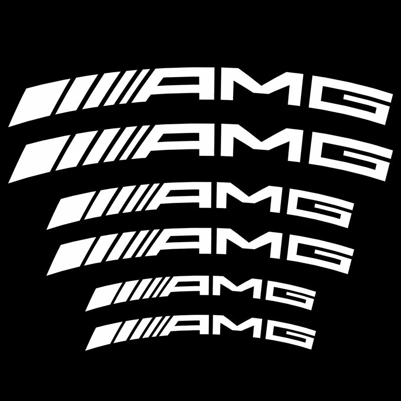 Mercedes-Benz AMG Brake Caliper Decals (6 Pcs) – Durable Vinyl Stickers