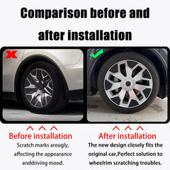 19" Replacement Hub Cap Wheel Covers for Tesla Model Y (2026) | 4-Piece Set