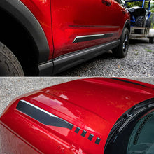 Load image into Gallery viewer, Hood Scoop Racing Stripe Decal for Ford Bronco Sport (2021+) | Vinyl Bonnet Body Graphic