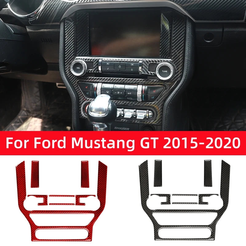 Carbon Fiber GPS Navigation Trim Frame for Ford Mustang GT (2015-2021) | Interior Vinyl Decal