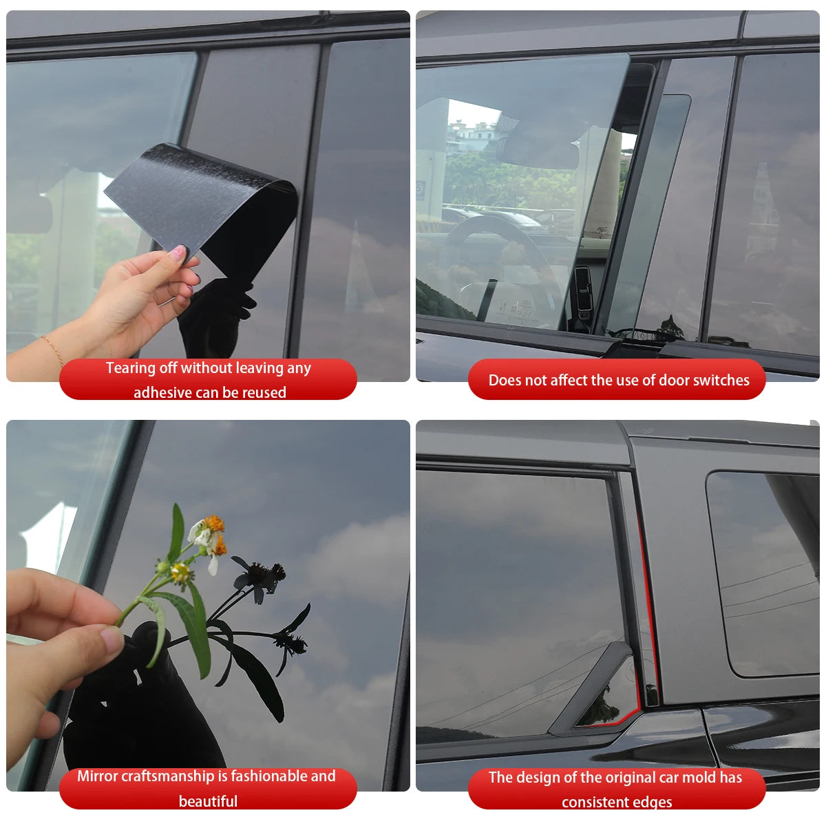 Door, Window & B-Pillar Decorative Sticker Kit for Ford Bronco | Vinyl Trim Decal Set