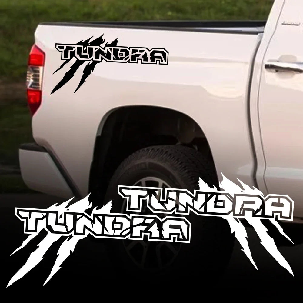 Claw Style Truck Bed Side Decal for Toyota Tundra TRD | Body Graphic Vinyl Sticker 2-Pack