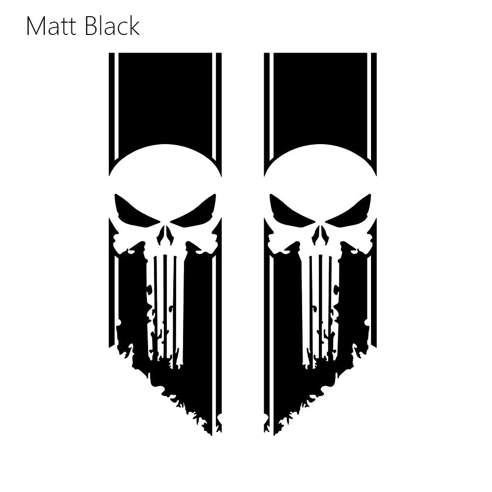 Ghost Pattern Stickers Universal Car Tail Decoration Decals Compatible with RAM GMC F-150 Hilux Frontier Isuzu Pickup trucks