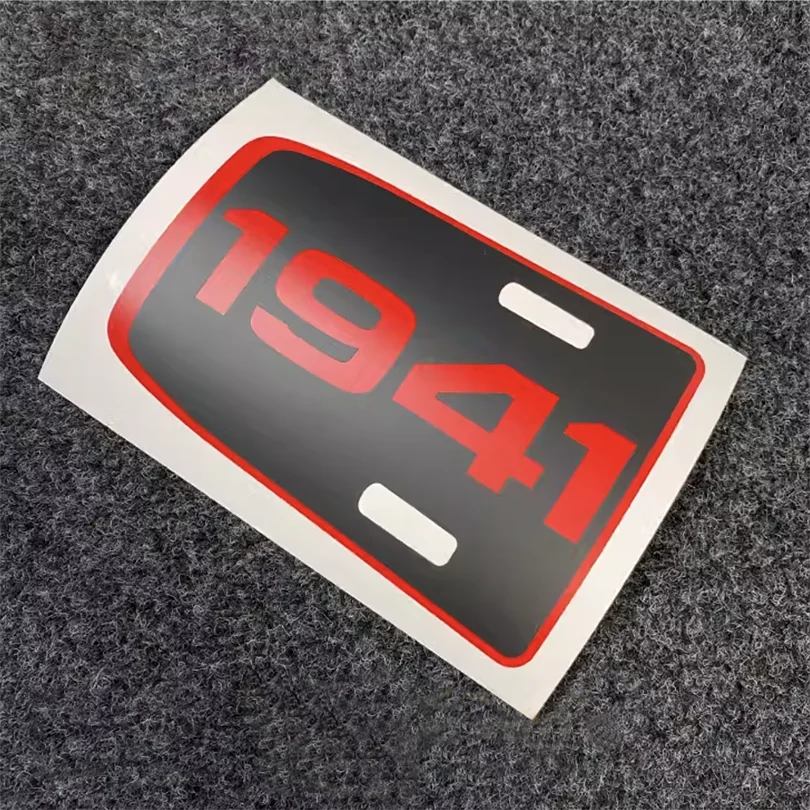 Matte Black Reflective 1941 4xe Hood Decal | Jeep Wrangler Vinyl Wrap