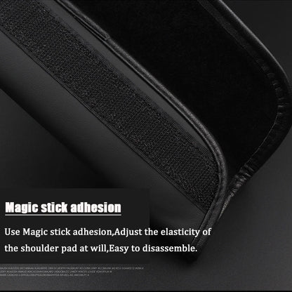 Premium Leather Seat Belt Cover – Shoulder Protector with Dodge Durango Logo