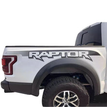Load image into Gallery viewer, Black &amp; Red Bedside Trunk Letter Graphics Decal for Ford F-150 Raptor (2015–2019) | Modified Vinyl Sticker