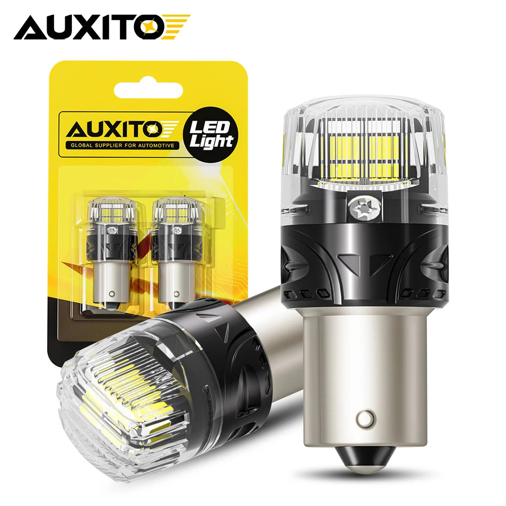 AUXITO S25 1156 P21W BA15S Canbus LED | 2pc Reverse Position DRL