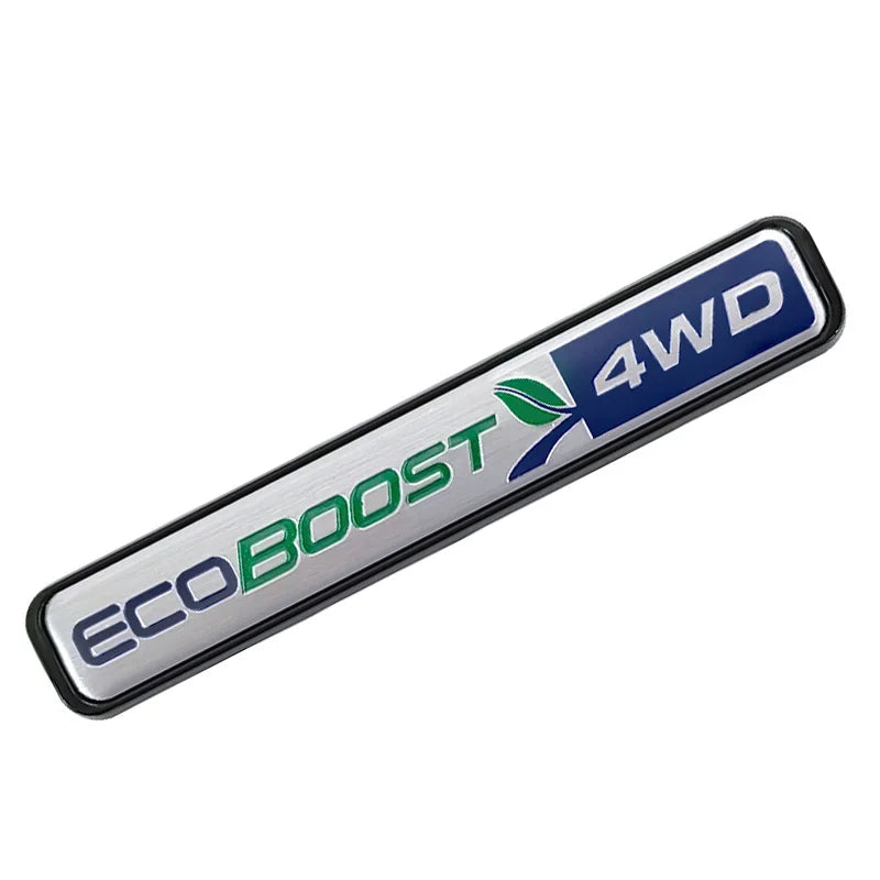 3D Metal 4WD EcoBoost Trunk Badge | Ford F-150 / Focus / Fiesta / Edge Logo Sticker