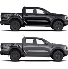 Blackout Bedside, Tailgate & Bumper Decal Kit for Ford Ranger (2022–2024) | Precut Vinyl Graphics